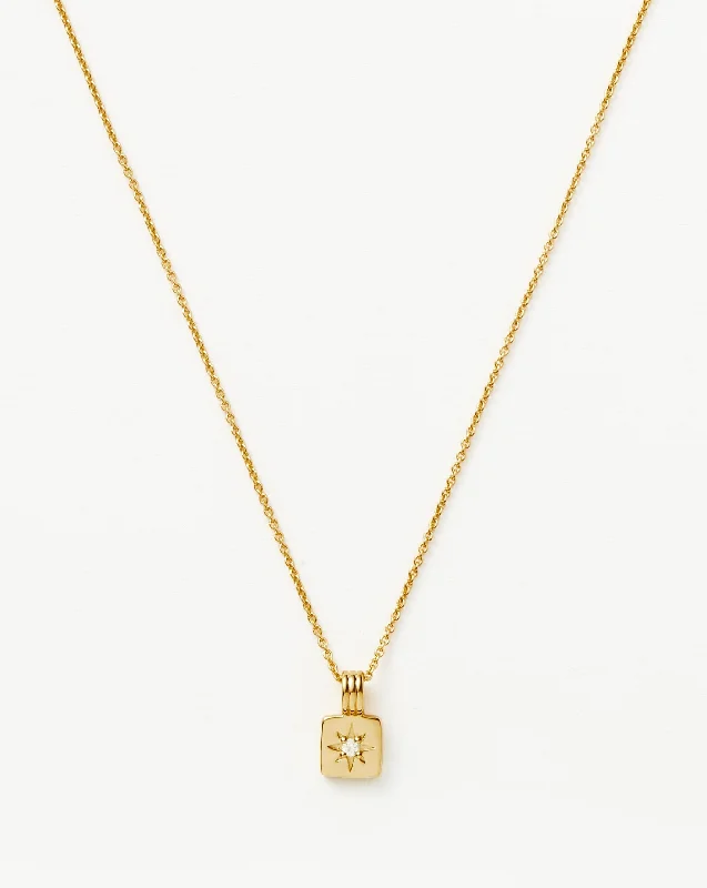 Mini Star Ridge Pendant Necklace | 18k Gold Vermeil