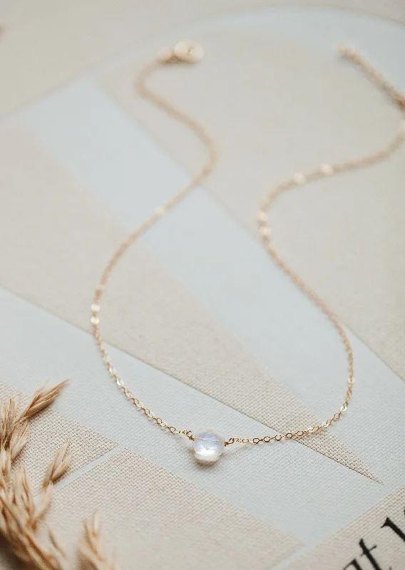 Moonstone Cushion Necklace