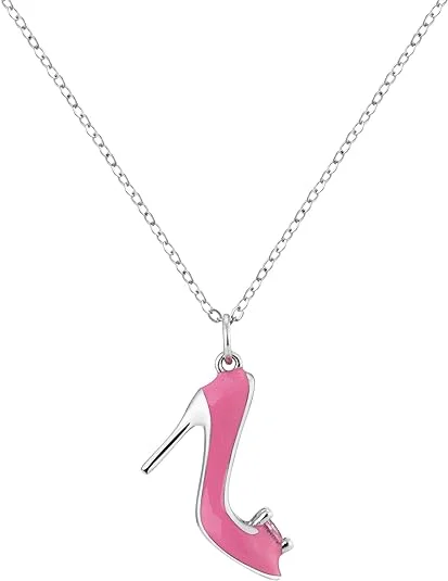 Pink Barbie Heel Necklace