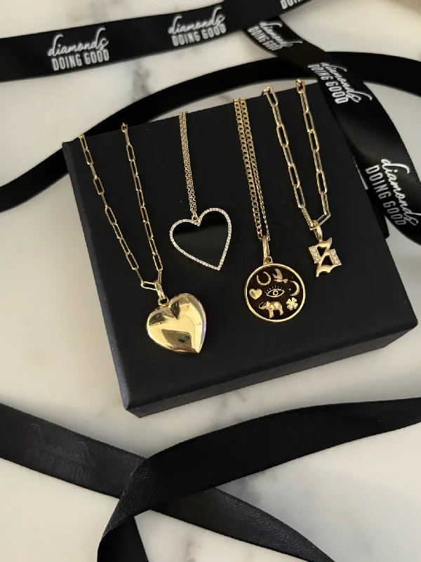 The Roxy Puffed Heart Charm