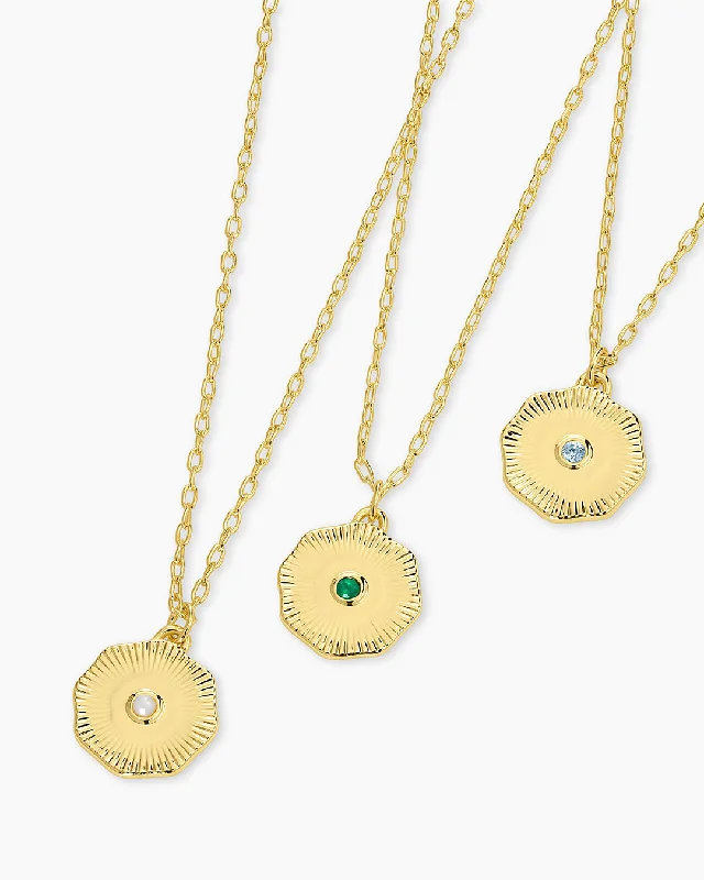 Birthstone Coin Necklace