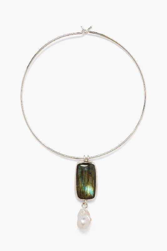 Soledad Collar Necklace Labradorite