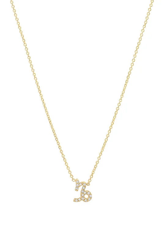 Diamond Capricorn Necklace