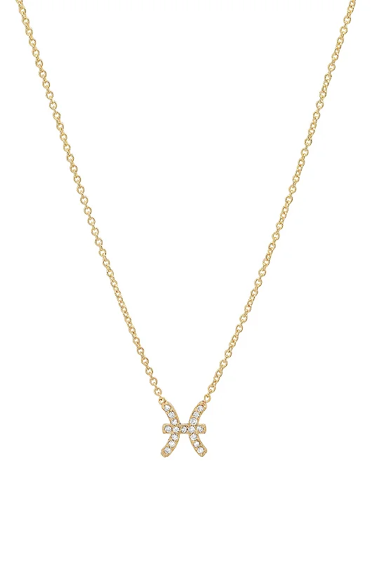 Diamond Pisces Necklace