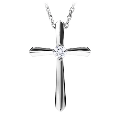 Hearts On Fire Petite Cross Pendant Necklace