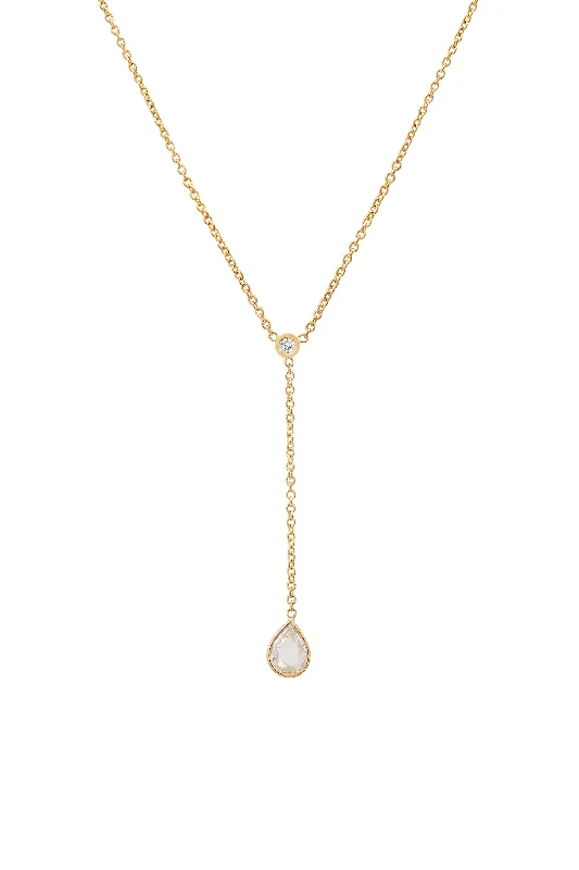 Rose Cut Diamond Lariat No. 2315