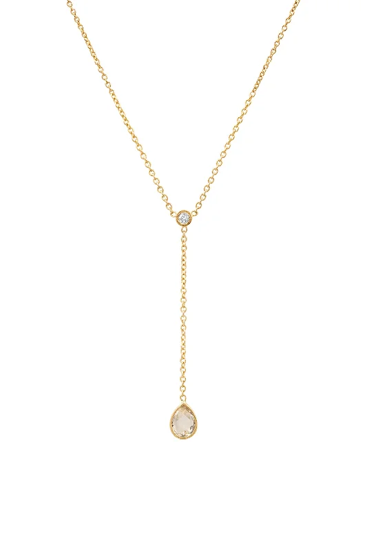 Rose Cut Diamond Lariat No. 2323