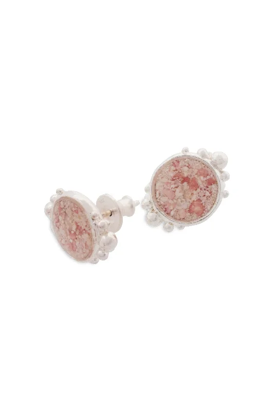 Coral Caviar ~ Large Stud Earrings