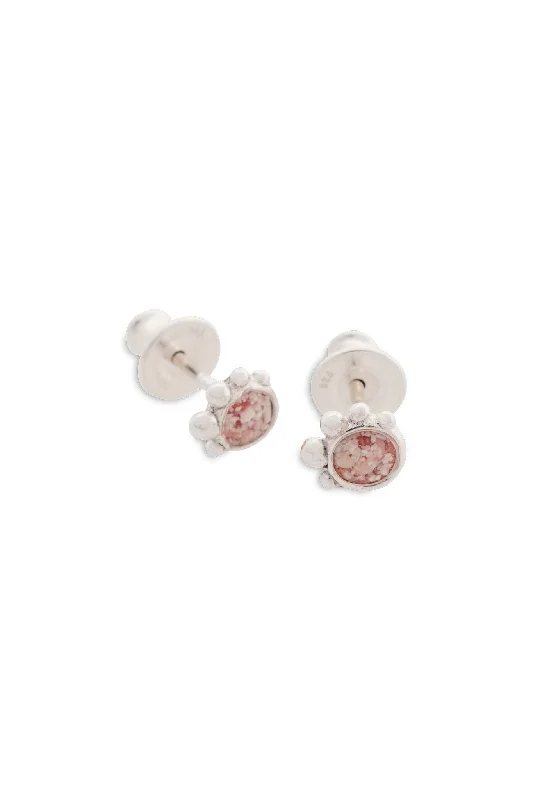 Coral Caviar ~ Tiny Stud Earrings