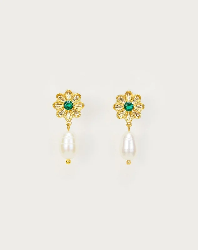 Daisy Pearl Earrings