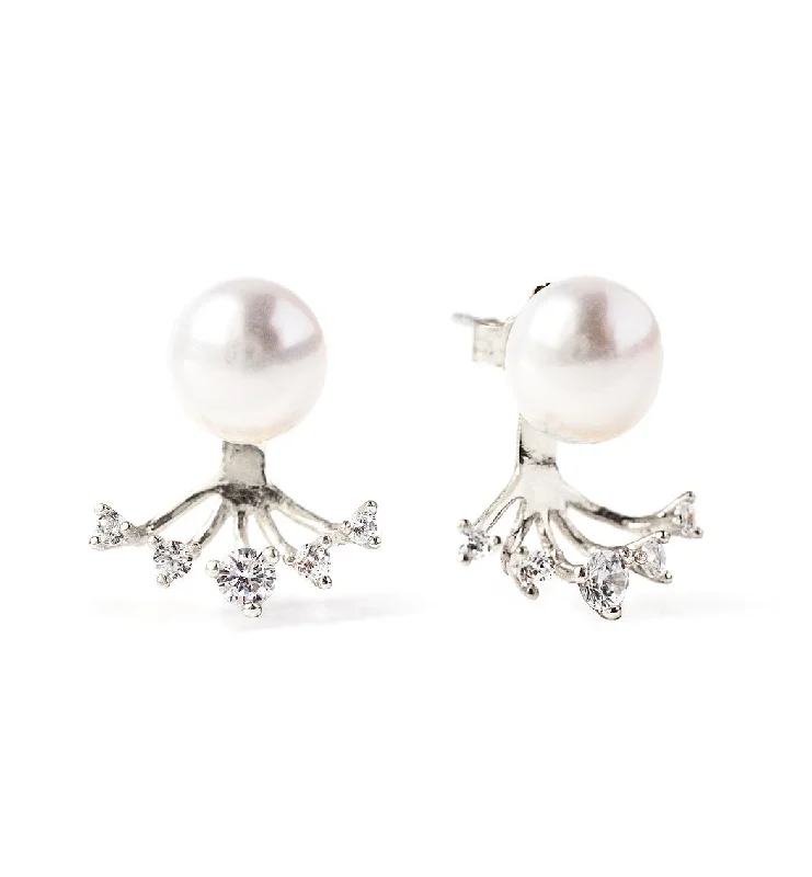 Pearl Crystal Ear Jacket