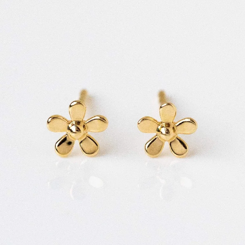 Solid Gold Daisy Studs