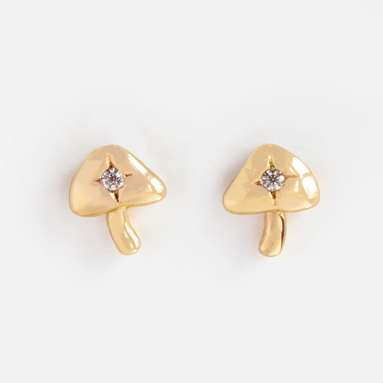 Starry Shroom Stud Earrings