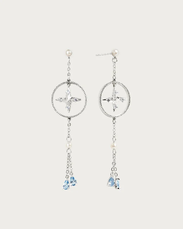 The Star Earrings in Silver