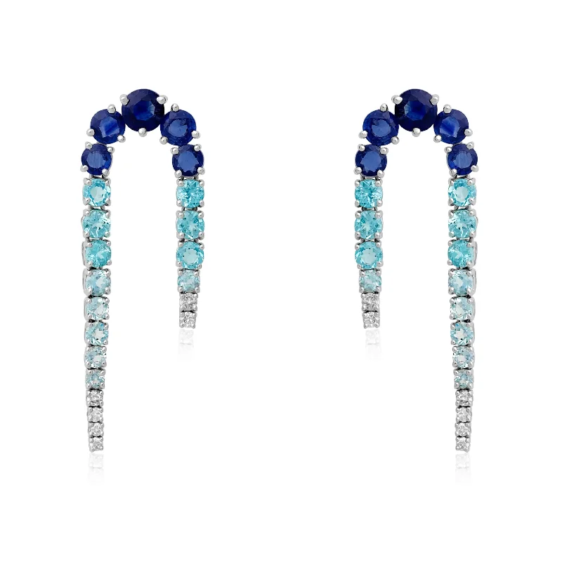 Turn Dancing Blue Gradient Earrings