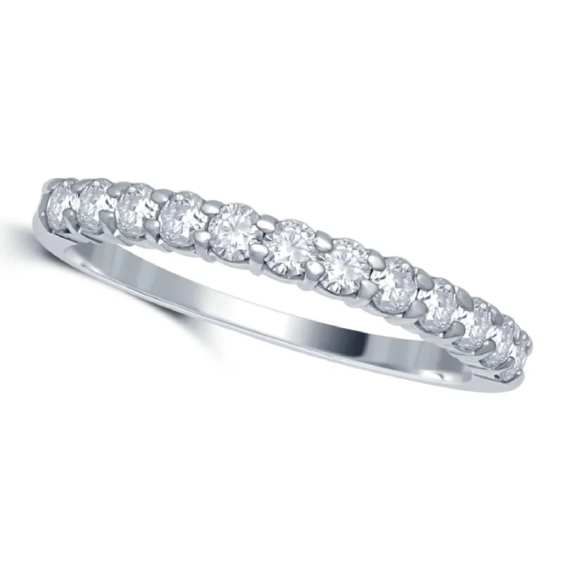 1/2 CTW Diamond Wedding Ring in 14KT White Gold