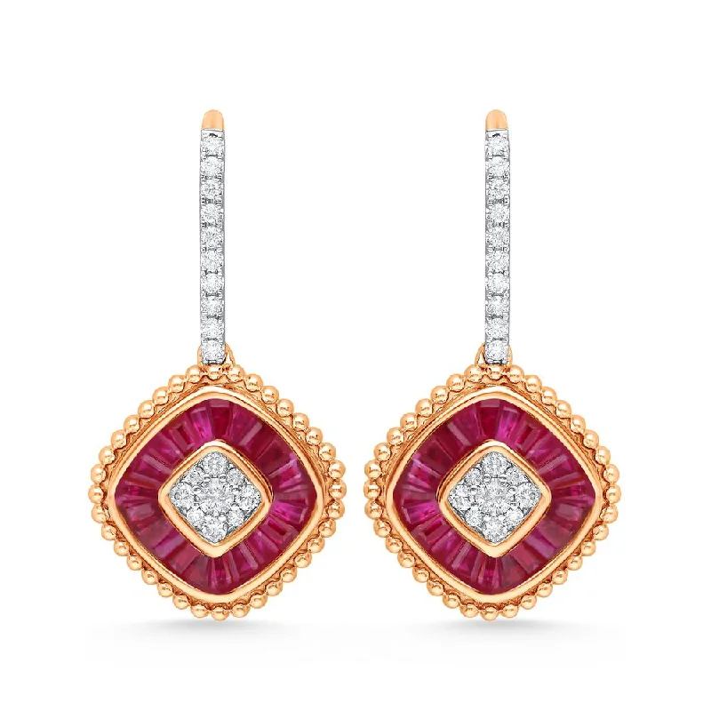 14K 0.36CT Diamond Earring