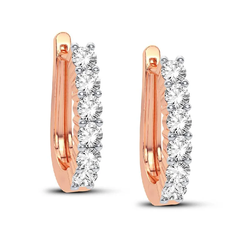 14K 1.00CT Diamond Earring