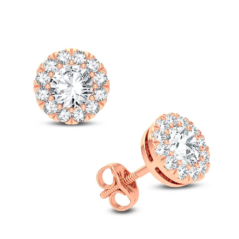 14K 1.03CT DIAMOND EARRING