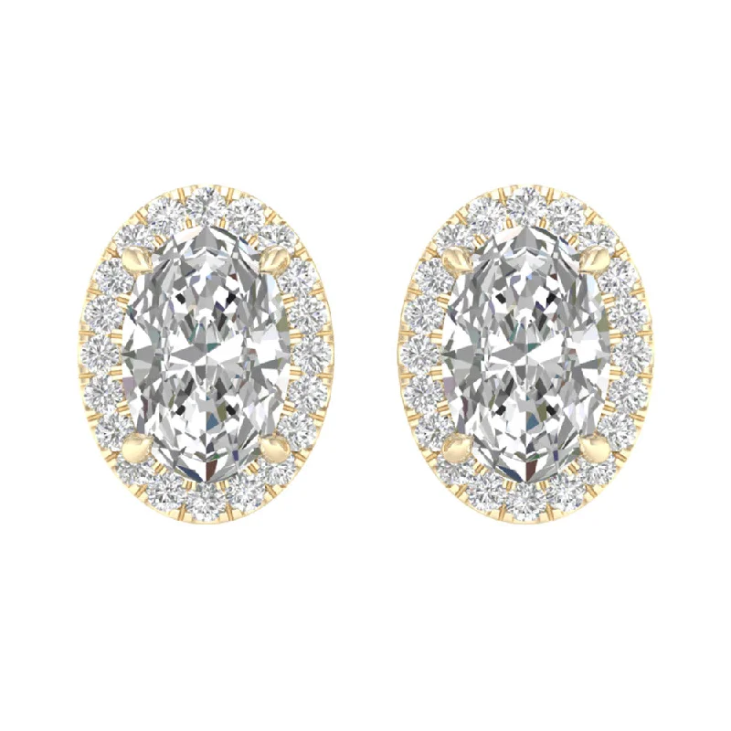 14K 2.25ct Lab Grown Diamond Earrings