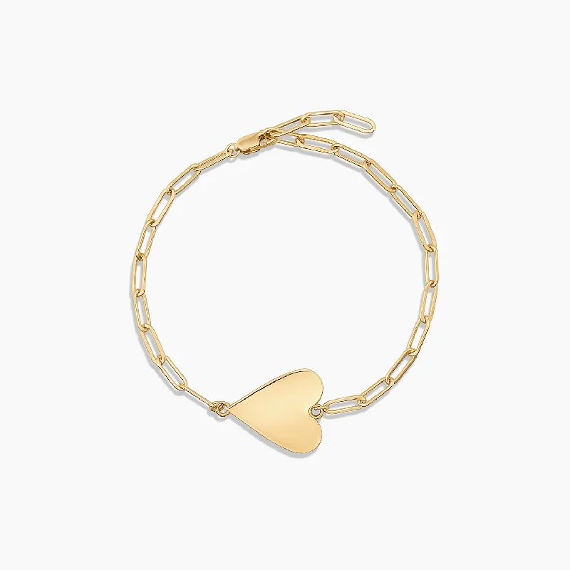 14k Fine Amaya Heart Bracelet