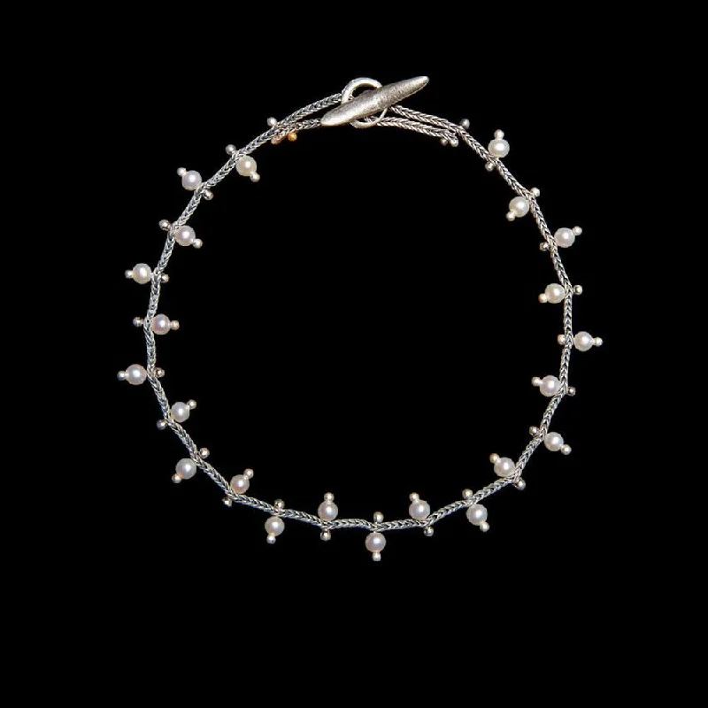 Studded Foxtail Chain Bracelet