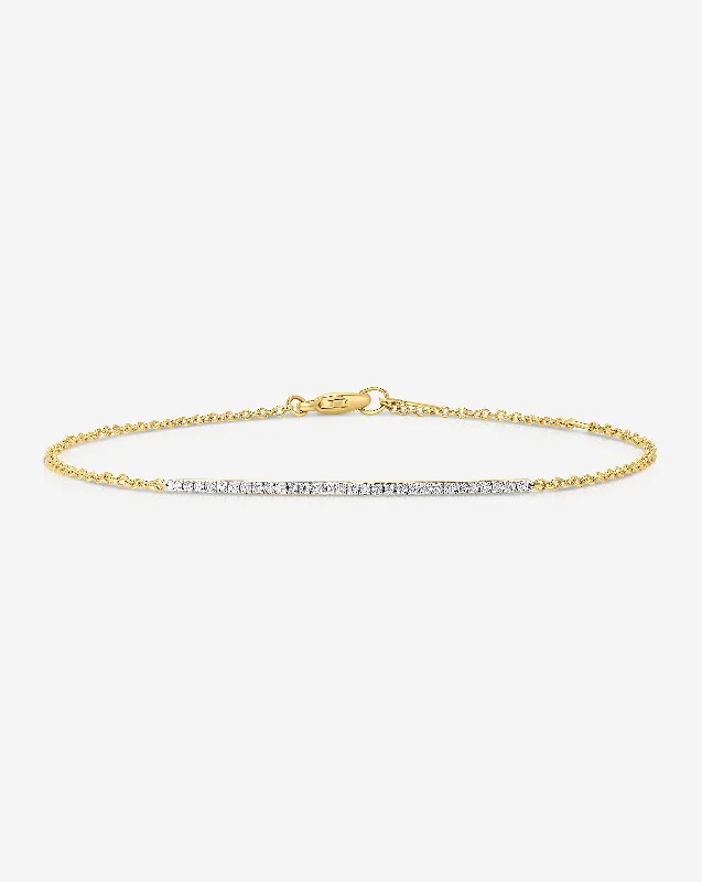 Diamond Bar Bracelet