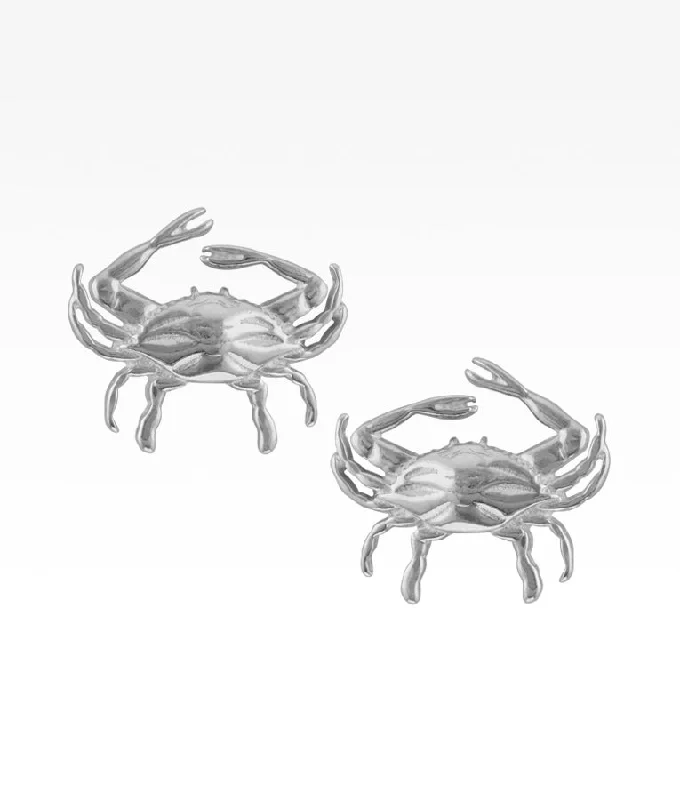 Emerald Cut Ring Crab Post Earrings