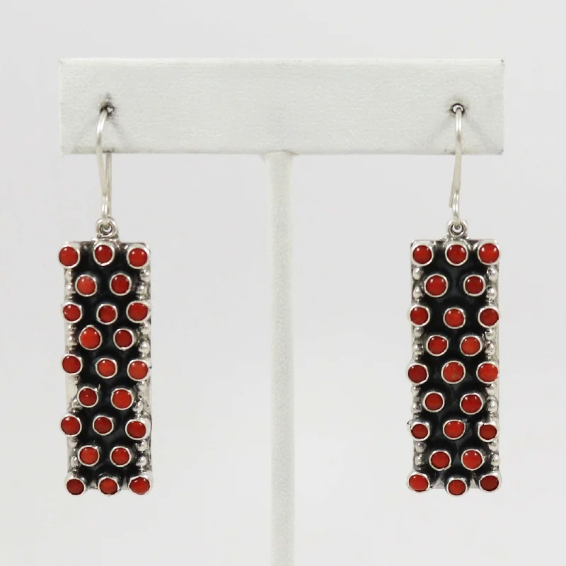 Coral Earrings