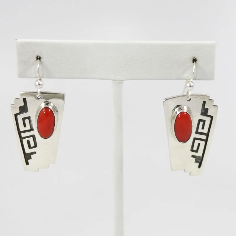 Coral Earrings