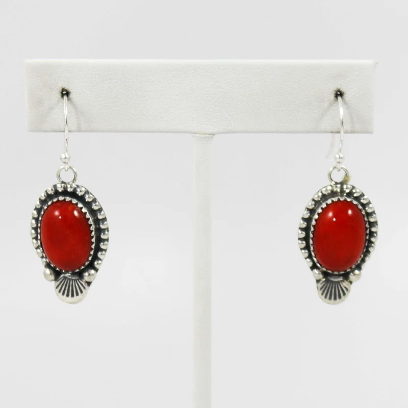 Coral Earrings