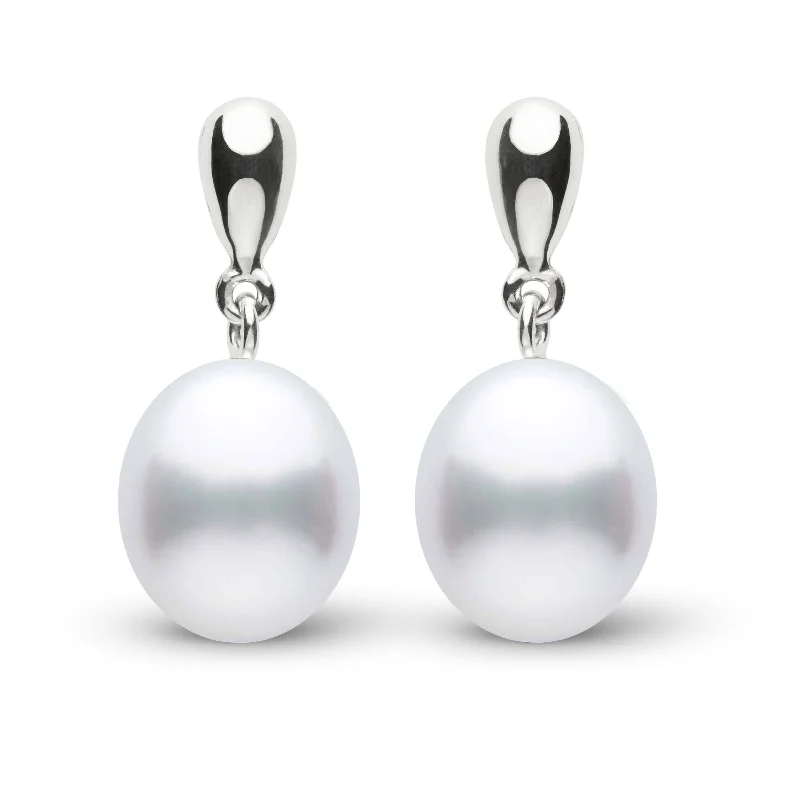 Moonstone Necklace Dew Collection Drop White South Sea 9.0-10.0 mm Pearl Earrings
