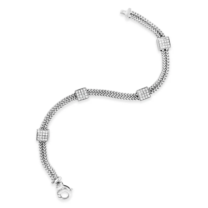 Diamond Square Station Bracelet