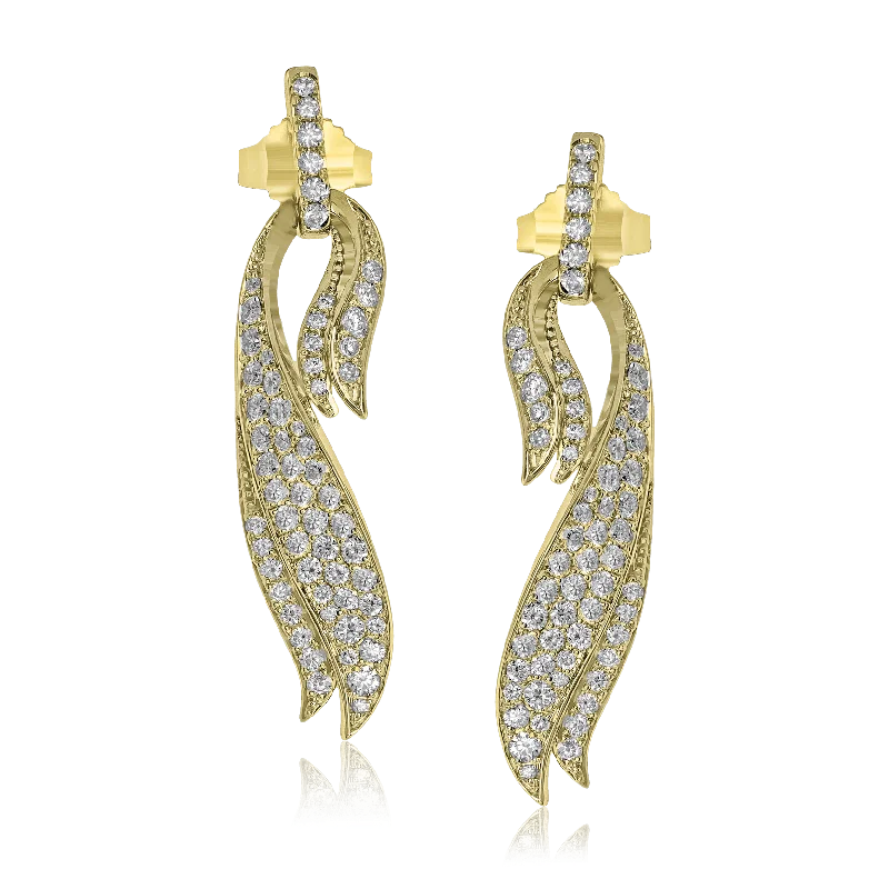 Earring in 18k Gold with Diamonds