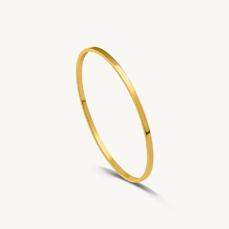 Flat Wire Bangle Bracelet