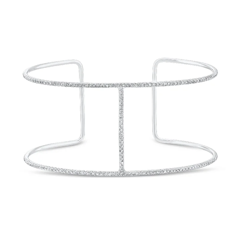 Diamond Bar Cuff Bracelet