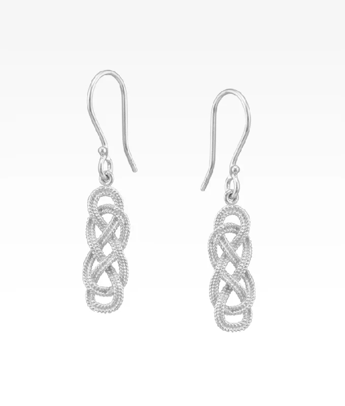 Opal Pendant Harbor Rope Knot Earrings