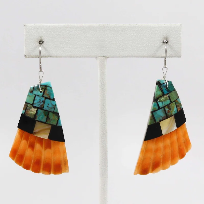 Inlaid Shell Earrings