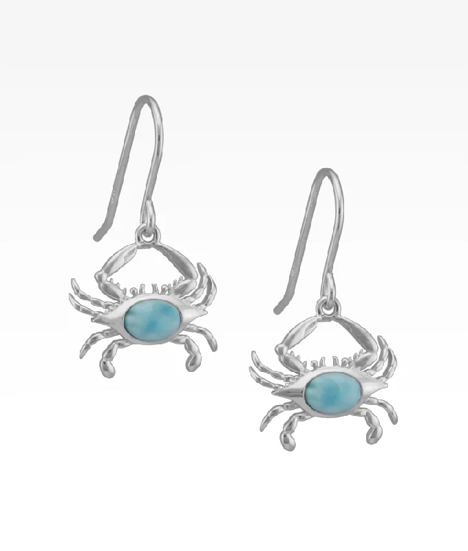 Gemstone Bracelet Larimar Maryland Crab Earrings