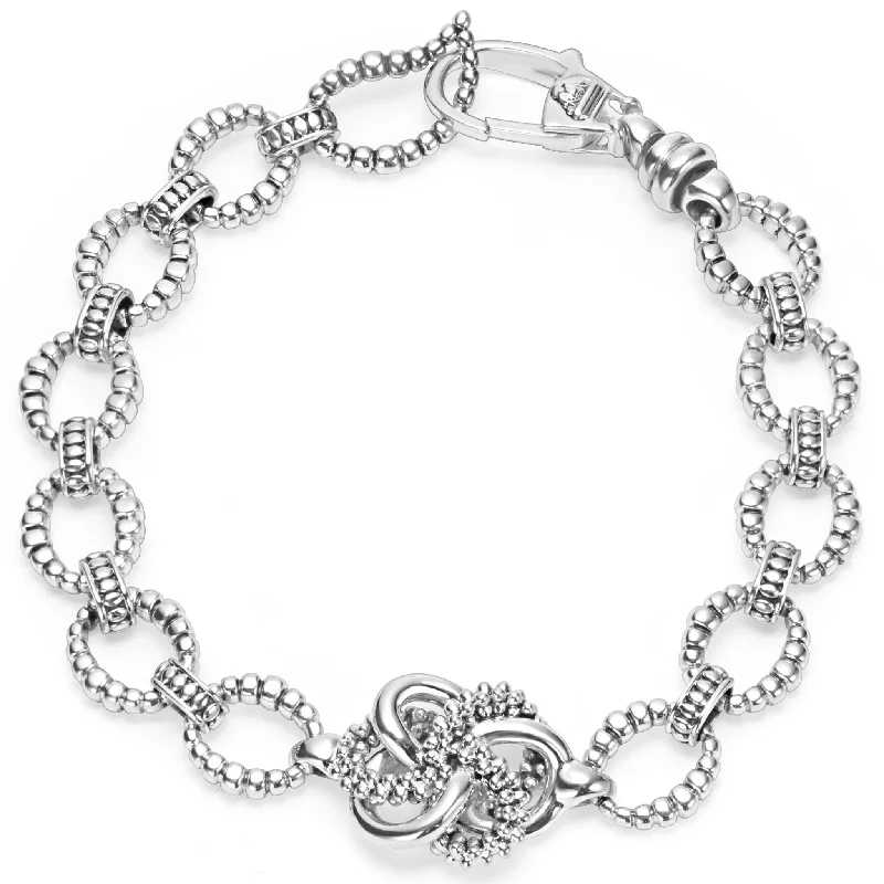 Love Knot Silver Love Knot Link Bracelet