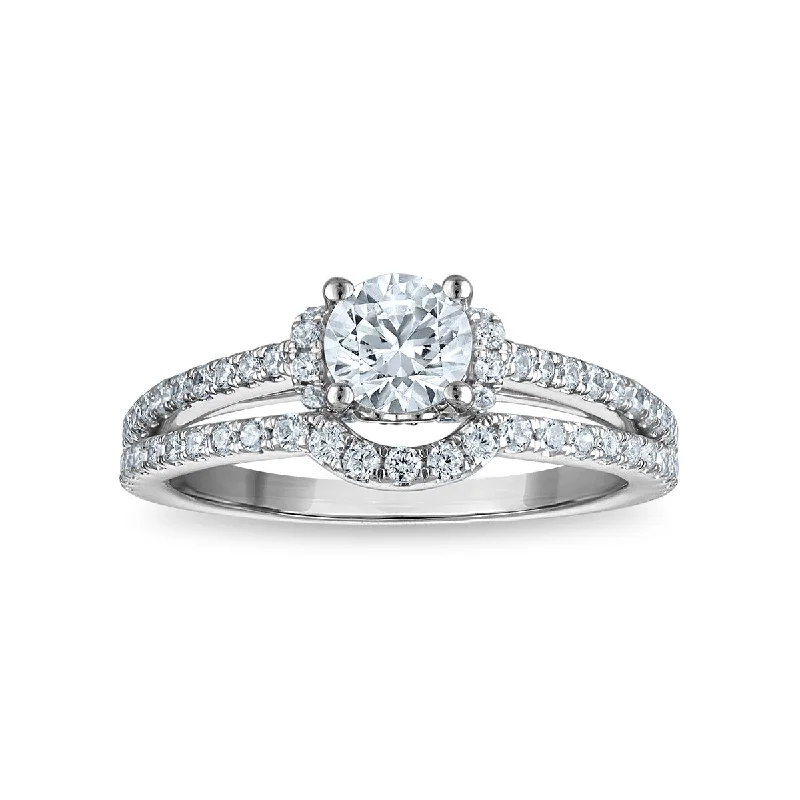 EcoLove Green Pure 1-1/4 CTW Lab Grown Diamond Bridal Set in 10KT White Gold