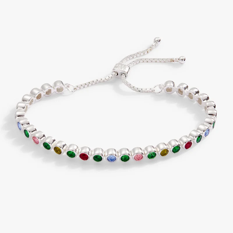 Multicolor Bolo Tennis Bracelet