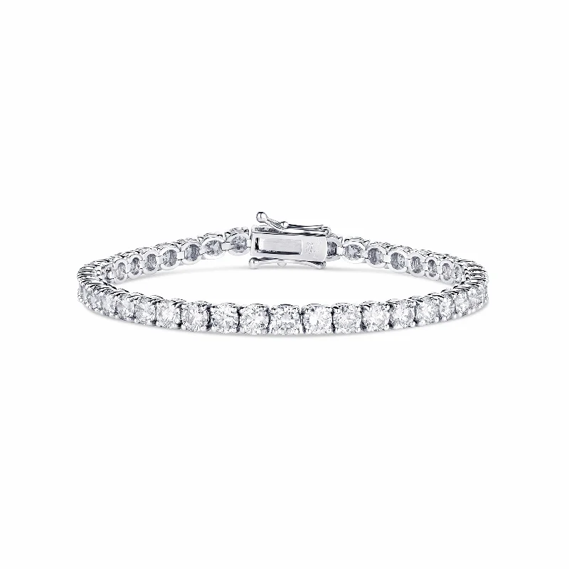 Rivière 18kt White Gold 10.70ctw Diamond Tennis Bracelet