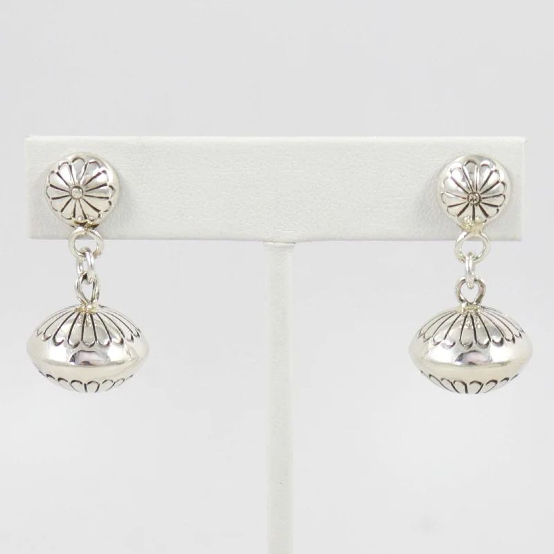 Silver Bead Earrings