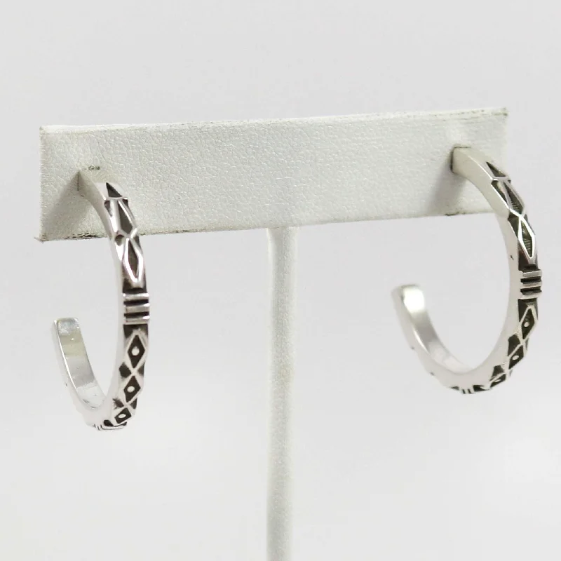 Silver Hoop Earrings