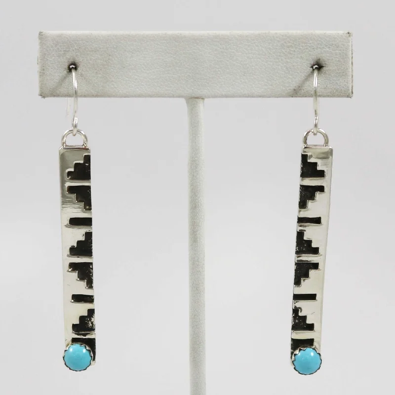 Sleeping Beauty Turquoise Earrings