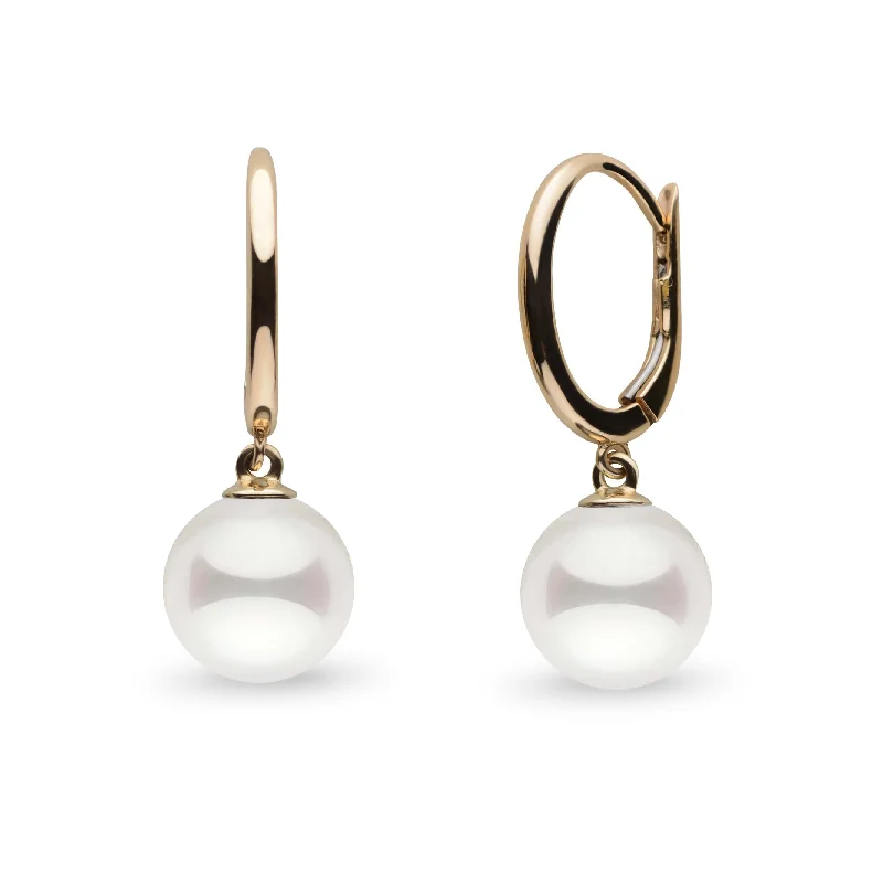 Classic Stud Earrings Solid Eternal Collection White Akoya 7.5-8.0 mm Pearl Dangle Earrings Classic Stud Earrings Solid Eternal Collection White Akoya 7.5-8.0 mm Pearl Dangle Earrings