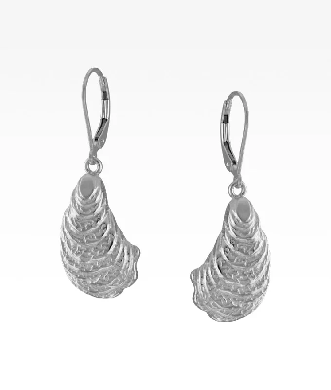 Tennis Necklace Sterling Oyster Earrings