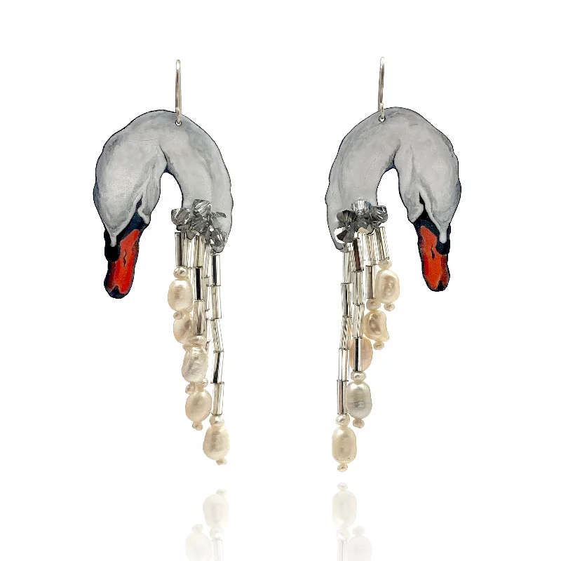 Swan Song Dangle Earrings