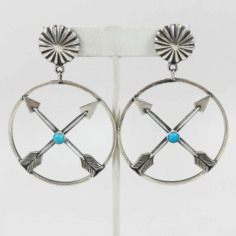 Turquoise Arrow Earrings